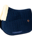 Kentucky Horsewear Skin Friendly Saddle Pad Velvet Jumping, Navy