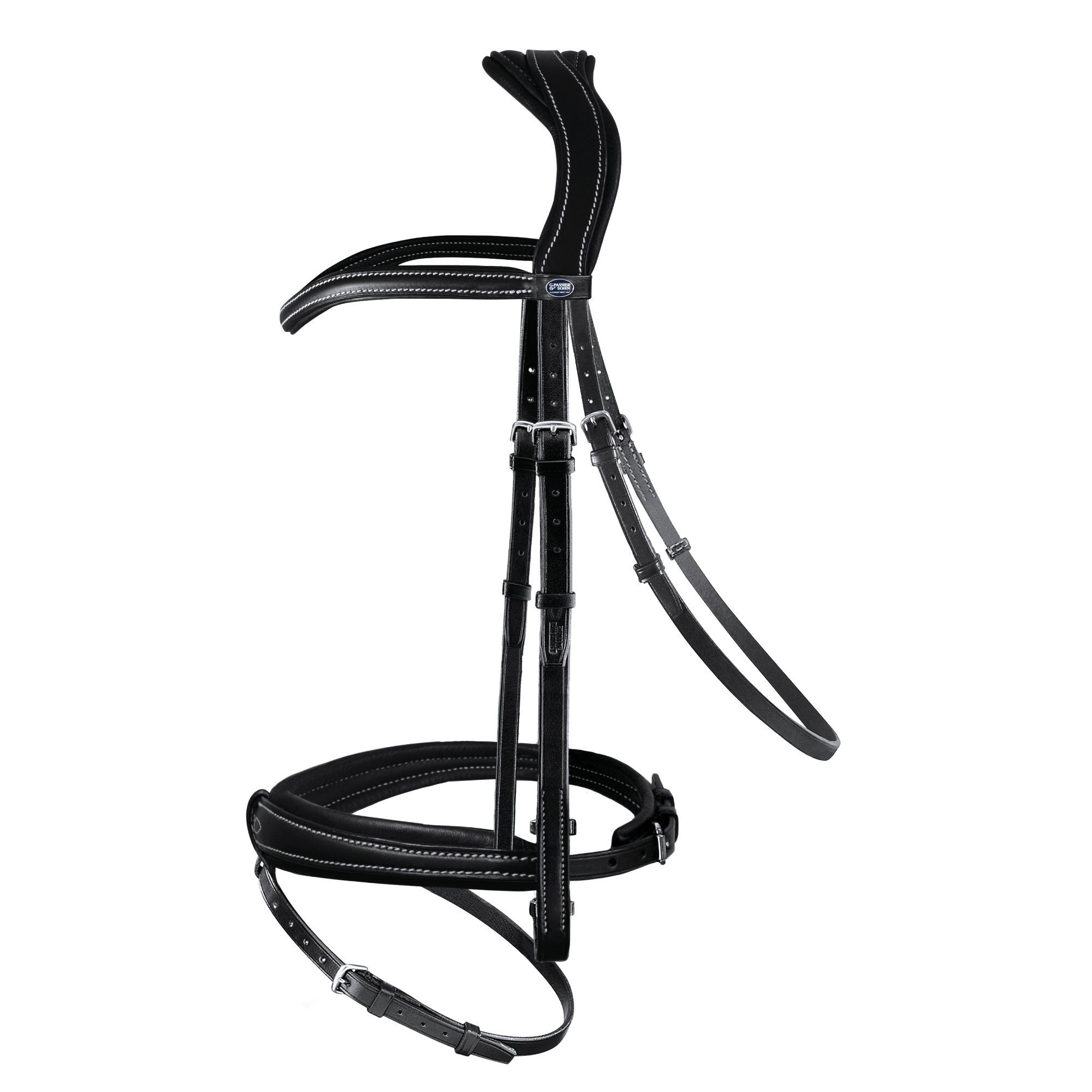 PASSIER No Limits Snaffle Bridle, Black