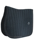 Kentucky Horsewear Saddle Pad Basic Velvet Pearls Jumping, Black