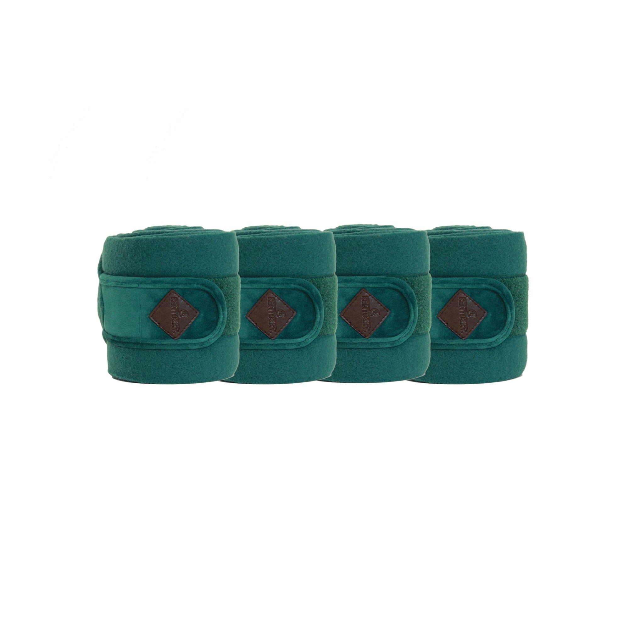 Kentucky Horsewear Polar Fleece Bandages Velvet, Dark Green
