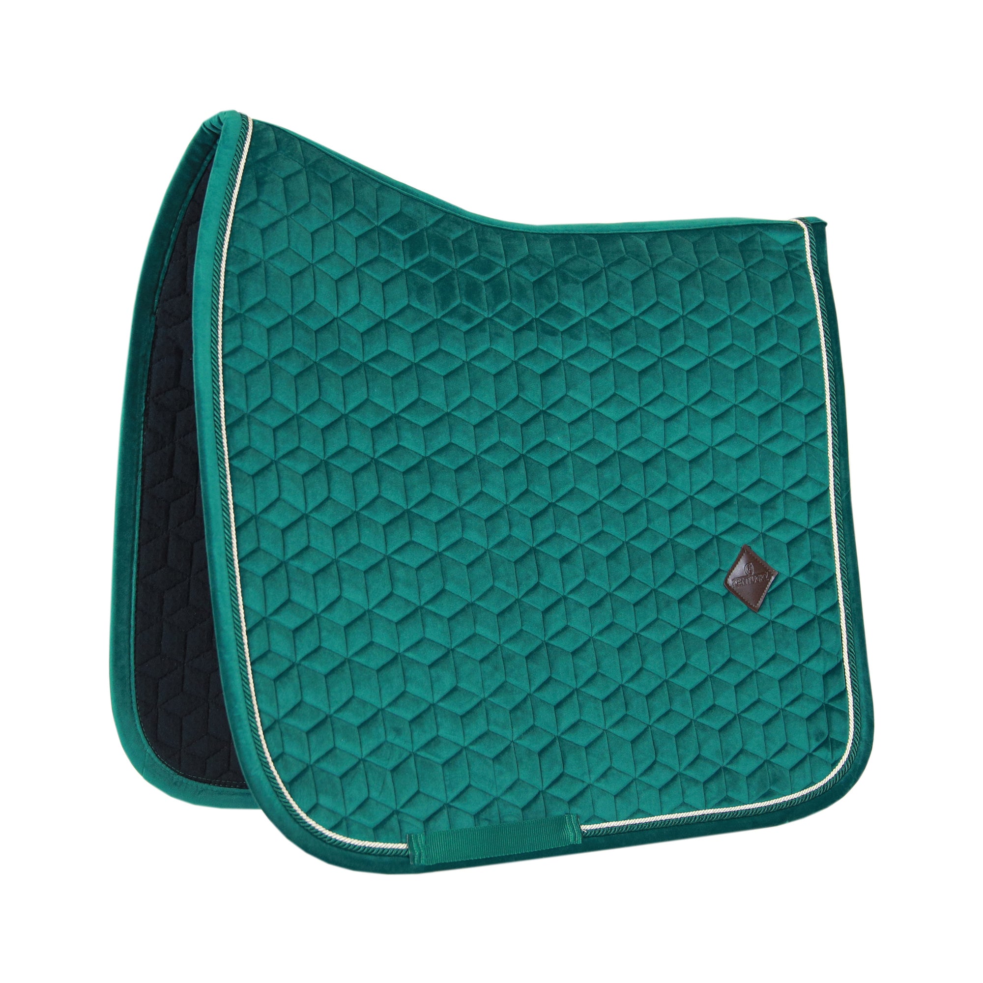Kentucky Horsewear Saddle Pad Velvet Dressage Dark Green Edition