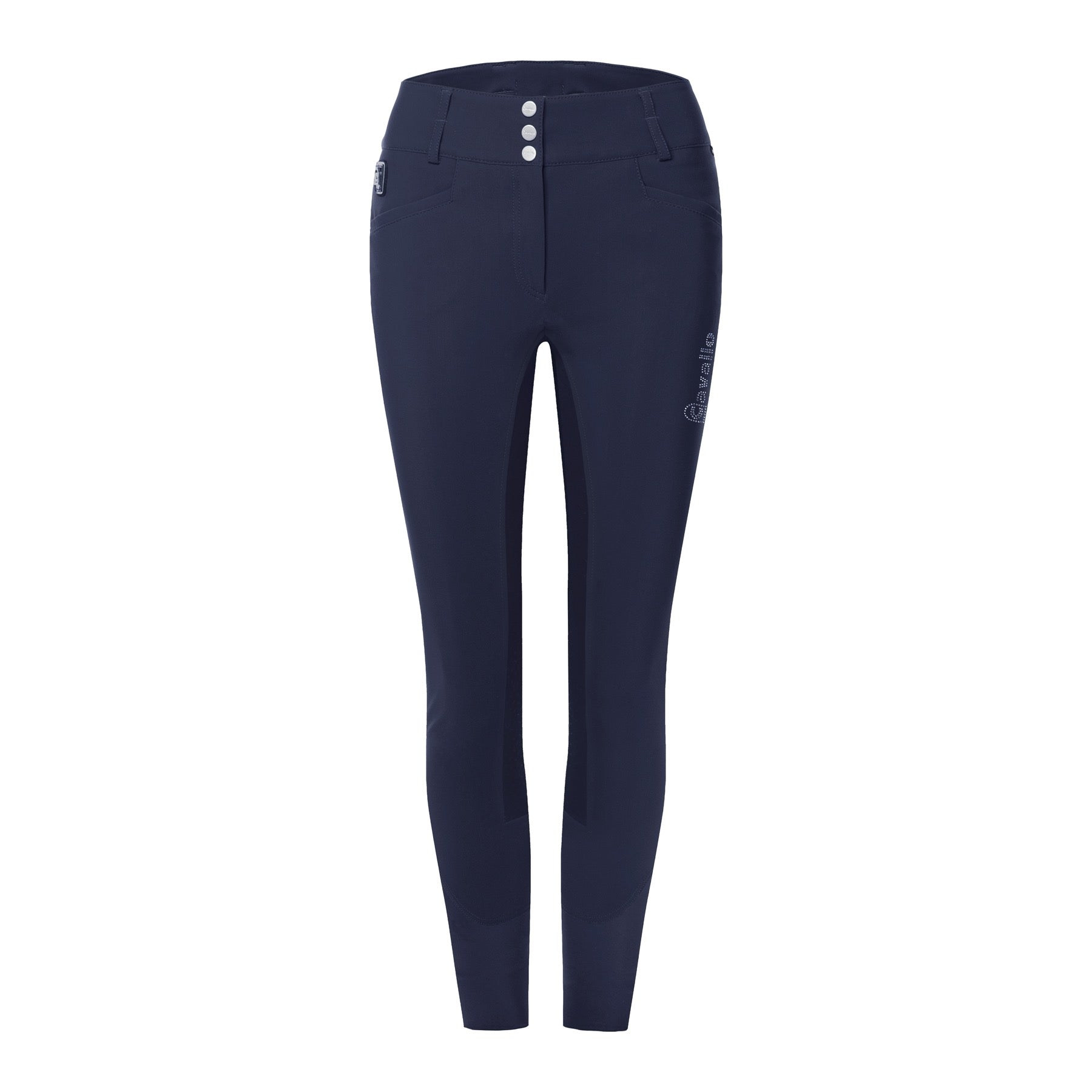Cavallo Celine X Grip High Rise, Full Grip Summer Breeches, Deep Blue / Dark Blue