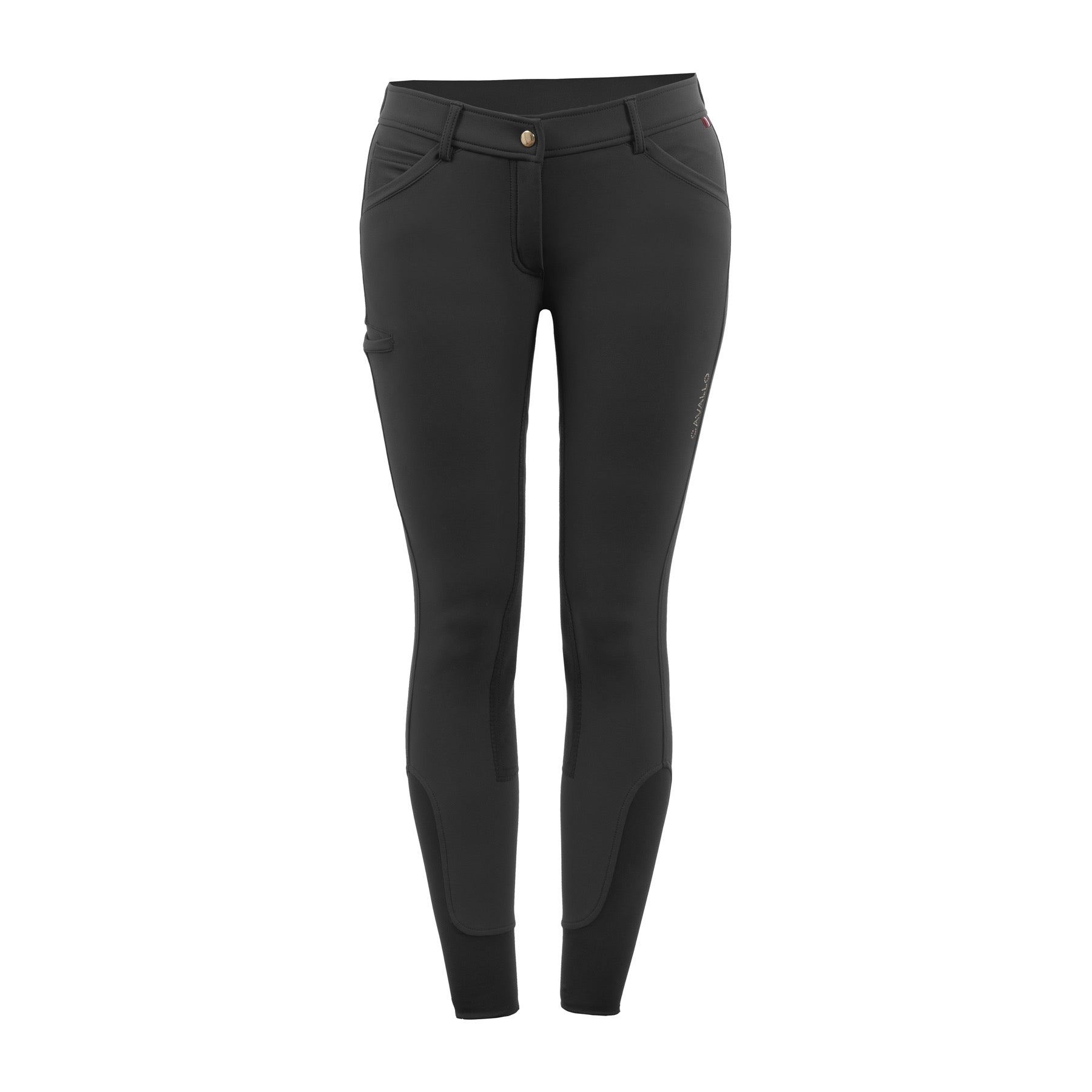 Cavallo Christy Mobile Sporty Mid Rise, Full Seat Breeches, Black