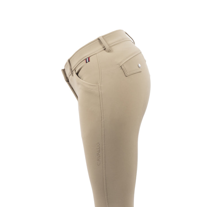 Cavallo DRISTY GRIP MOBILE Sporty Mid RIse, Knee Grip Breeches, Almond
