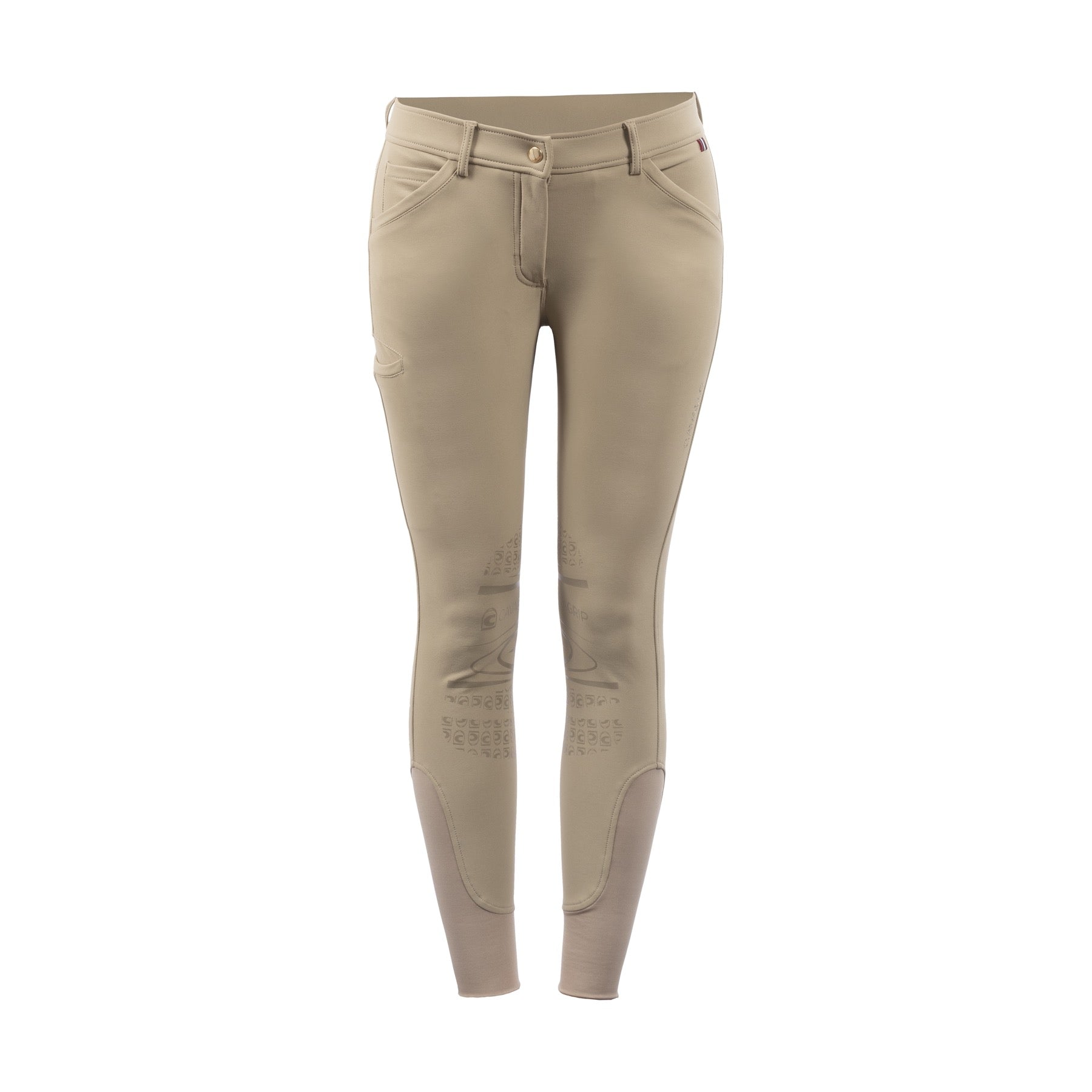 Cavallo DRISTY GRIP MOBILE Sporty Mid RIse, Knee Grip Breeches, Almond