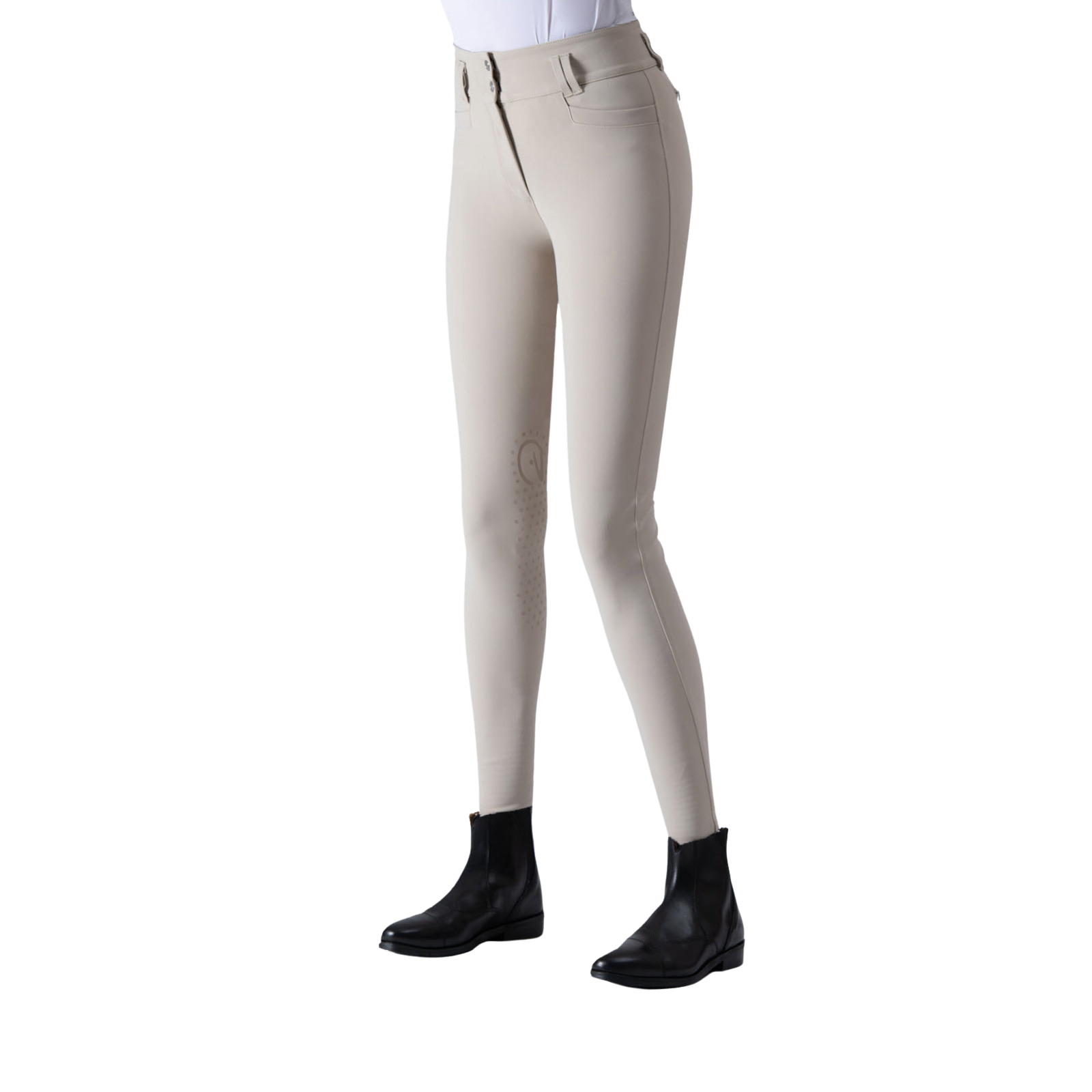 EGO7 Jumping CA High Waist Knee Grip Breeches, Beige
