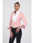 Chestnut Bay Sky Cool Liberty Ladies Show Shirt, Blush
