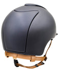 KEP Italia Cromo Textile Helmet Blue, Blue Grid, Swarovski Crystals