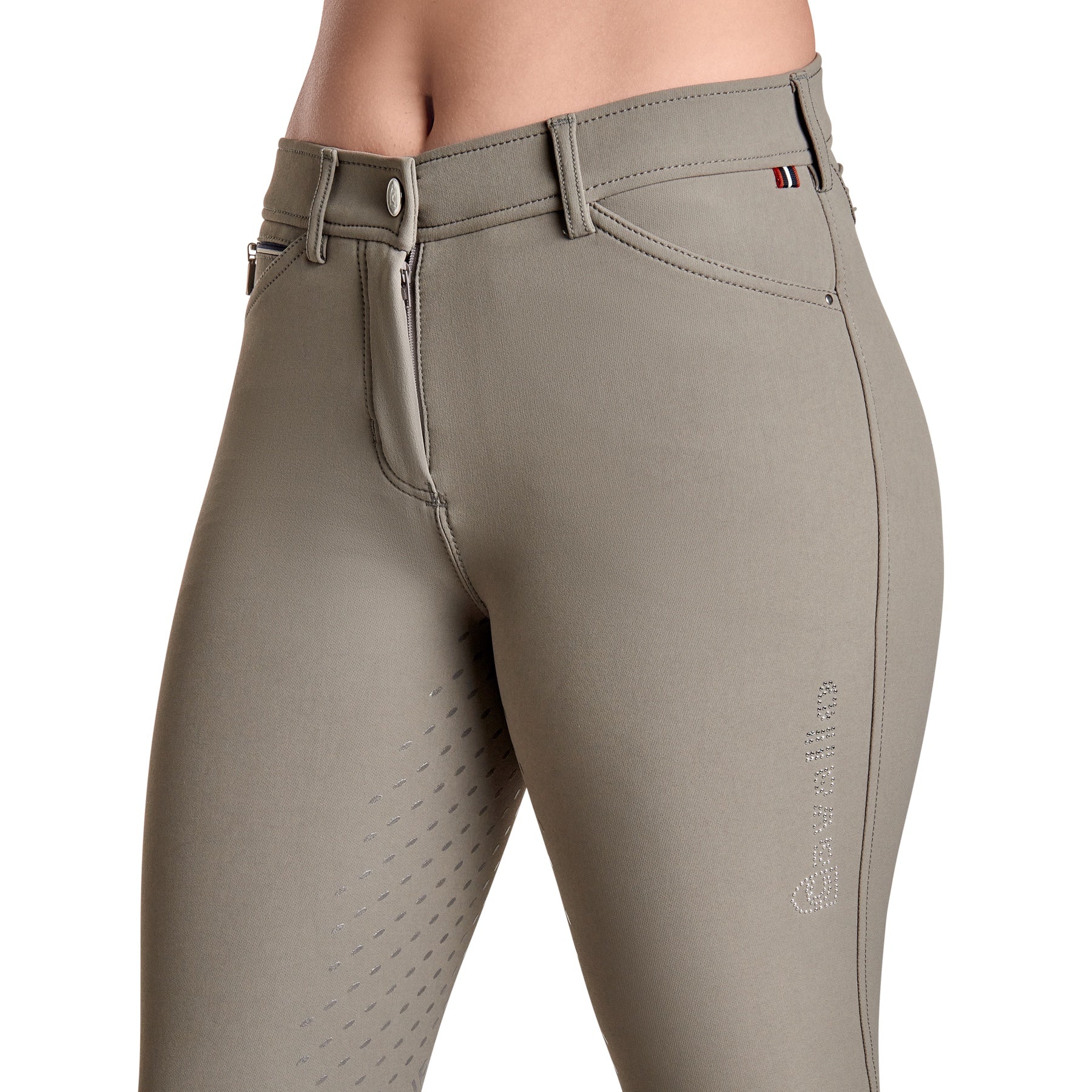 Cavallo Calima Full Grip, Mid Rise Breeches, Steel