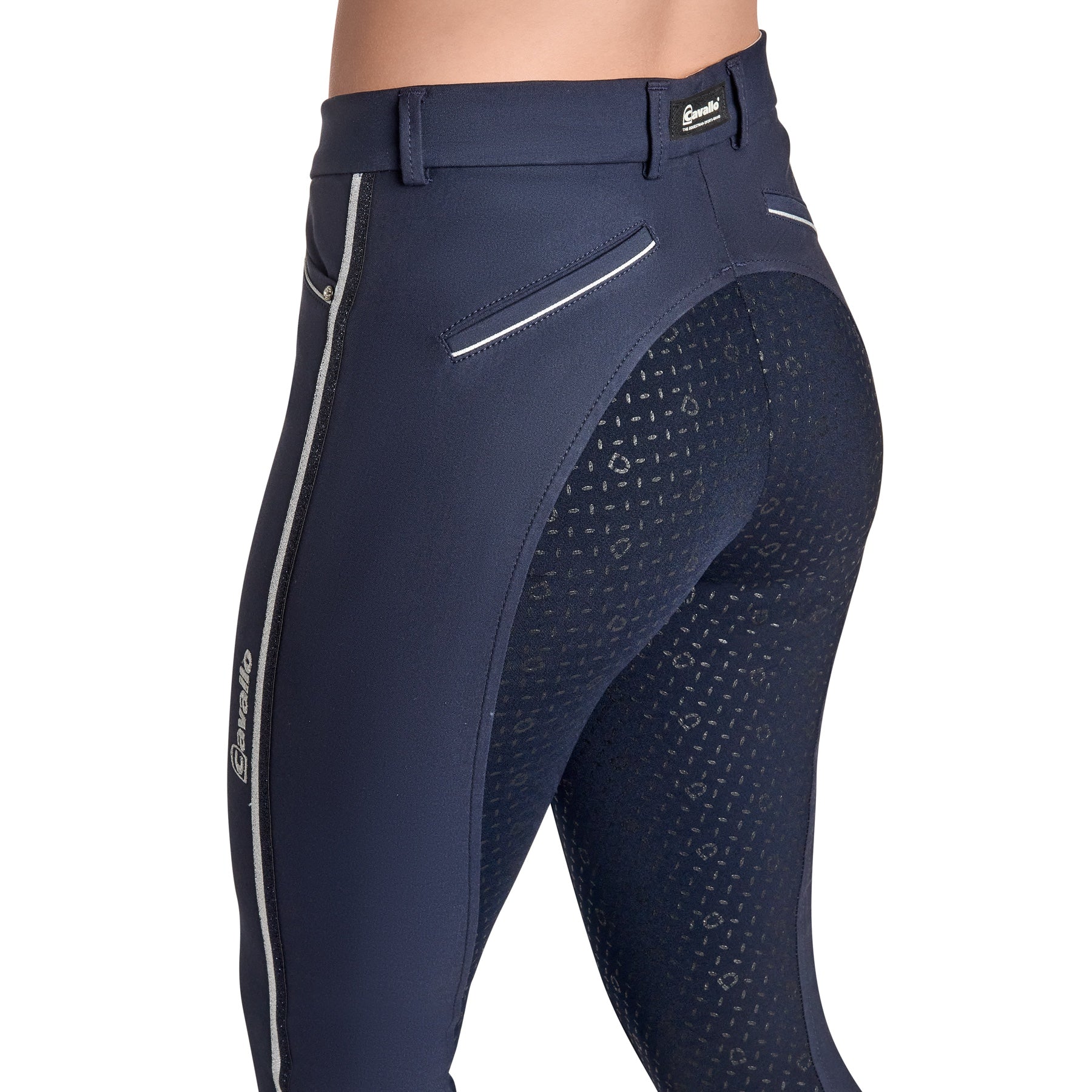 Cavallo Cathy Grip Full Grip, Mid Rise Breech, Dark Blue