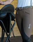 Cavallo Caja Full Grip, Mid Rise Breeches, Porcini-Espresso