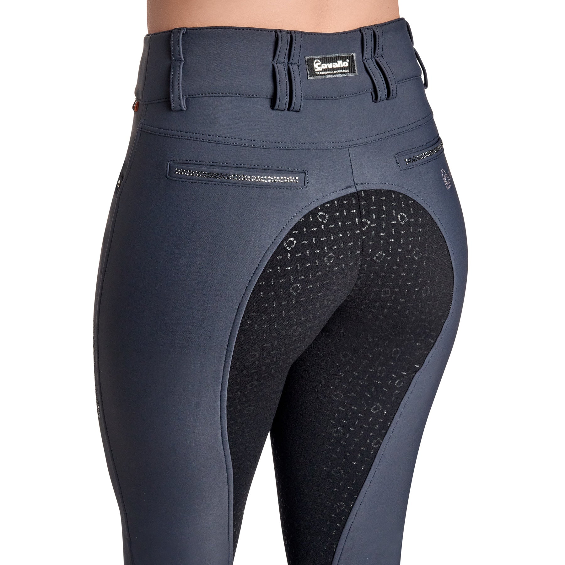 Cavallo CavalCeline X Grip High Rise, Full Grip Breeches, Graphite Schwarz