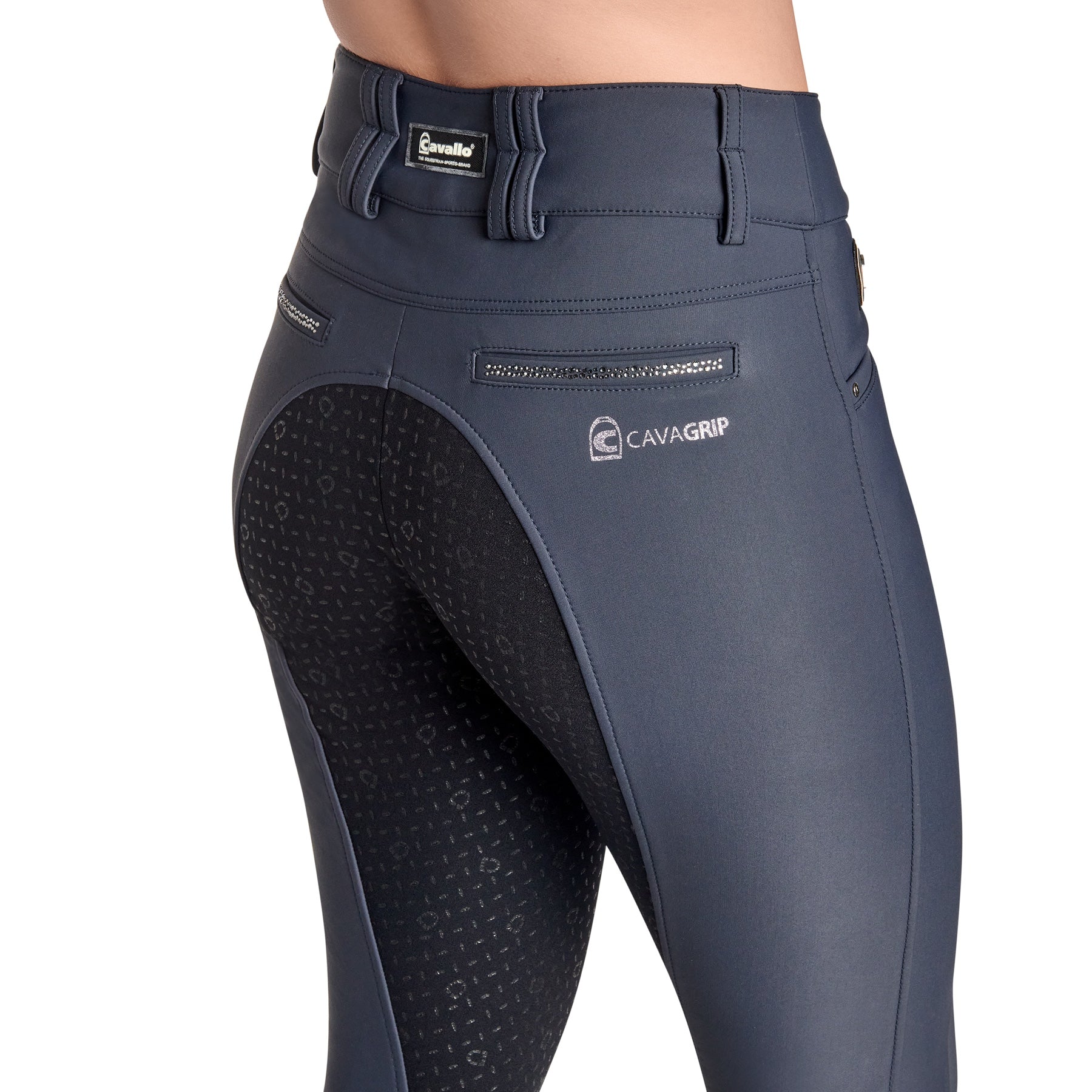 Cavallo CavalCeline X Grip High Rise, Full Grip Breeches, Graphite Schwarz