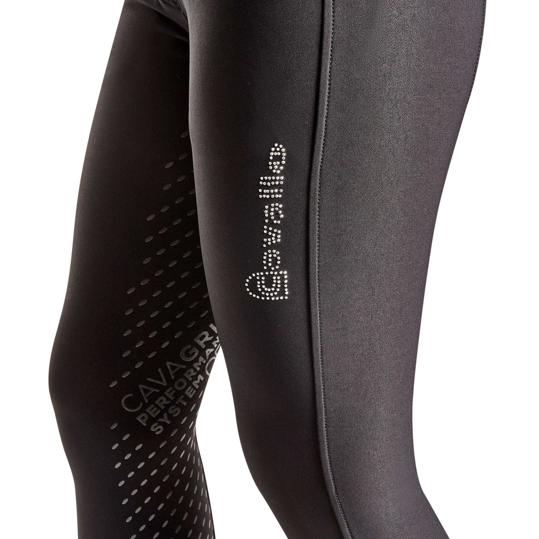 Cavallo CALIMA Full Grip, Mid Rise Breeches, Black