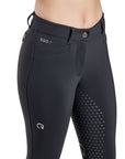 EGO7 Dressage Normal Waist Full Grip Breeches, Black