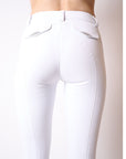 Montar Kyla Soft-Tech Ladies Mid Rise Full Grip Breeches, White