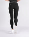Fager Ella Superior Mid Rise Knee Grip Breeches, Black
