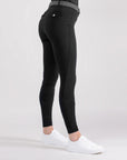 Fager Ella Superior Mid Rise Knee Grip Breeches, Black