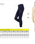 Fair Play JOHANNA Full Grip, Mid Rise Breeches, Navy