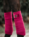 Kentucky Horsewear Polar Fleece Bandages Velvet, Fuchsia