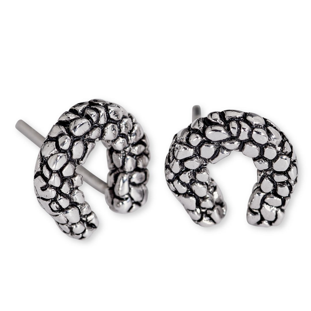 Michel McNabb Jewelry Rock Horseshoe Earrings