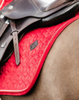 Kentucky Horsewear Saddle Pad Velvet Jumping Red Edition