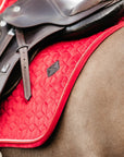 Kentucky Horsewear Saddle Pad Velvet Dressage Red Edition