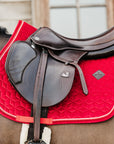 Kentucky Horsewear Saddle Pad Velvet Dressage Red Edition