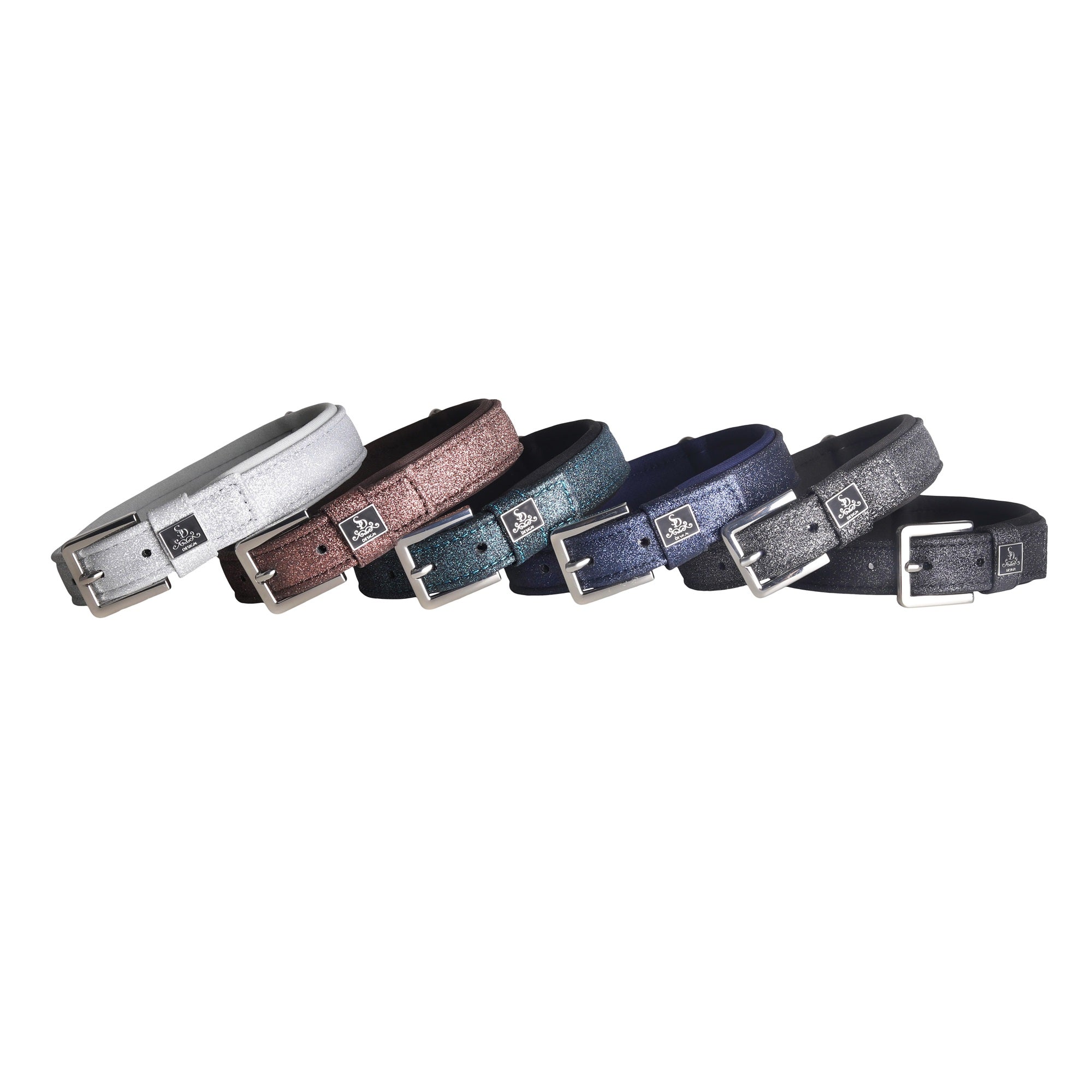 SD Design Hollywood Glamorous Dog Collar - Dark Shadow Glitz