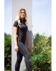 Schockemohle FORTUNA Ladies Short Sleeve Training Shirt, Cool Black