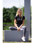 Schockemohle FORTUNA Ladies Short Sleeve Training Shirt, Cool Black
