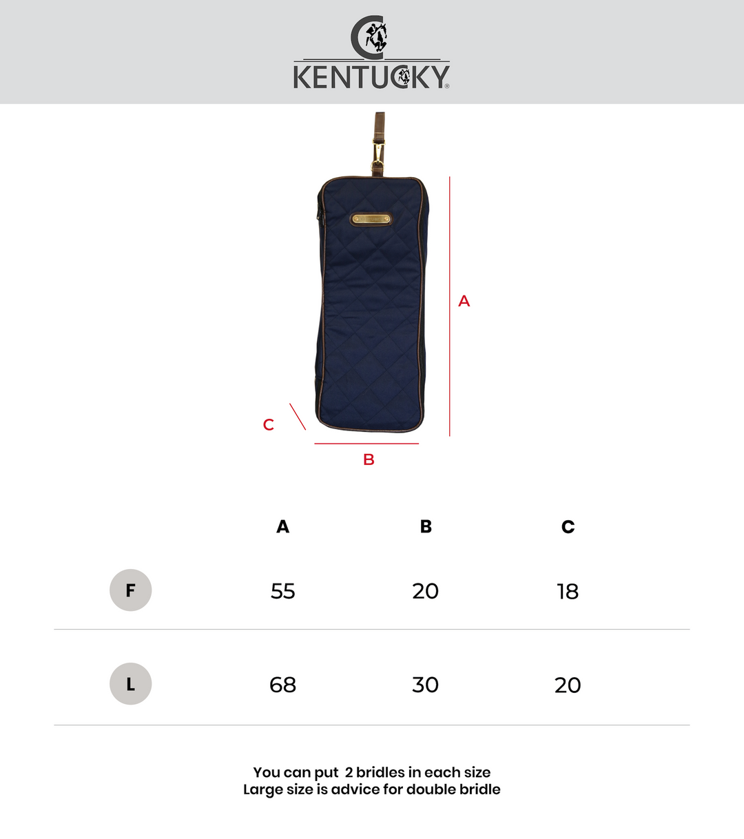 Kentucky Horsewear Bridle Bag, Navy