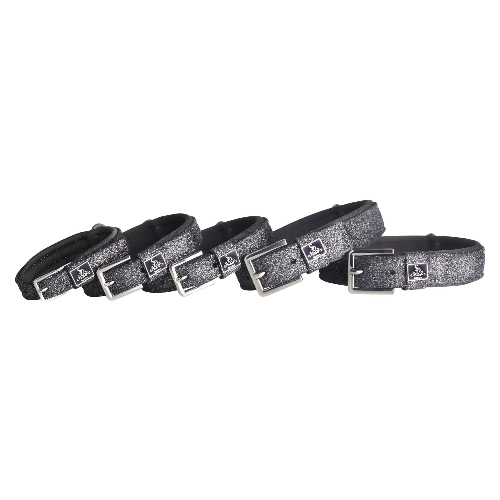 SD Design Hollywood Glamorous Dog Collar - Dark Shadow Glitz