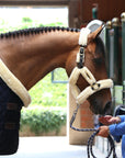 Kentucky Horsewear Sheepskin Shipping Halter, Natural