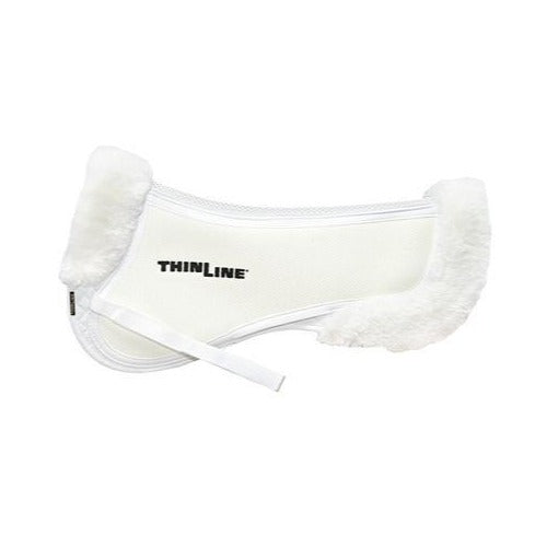 ThinLine Trifecta Half Pad with Sheepskin Rolls White