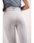 Montar Megan Yati Ladies High Rise Knee Grip Breeches, White