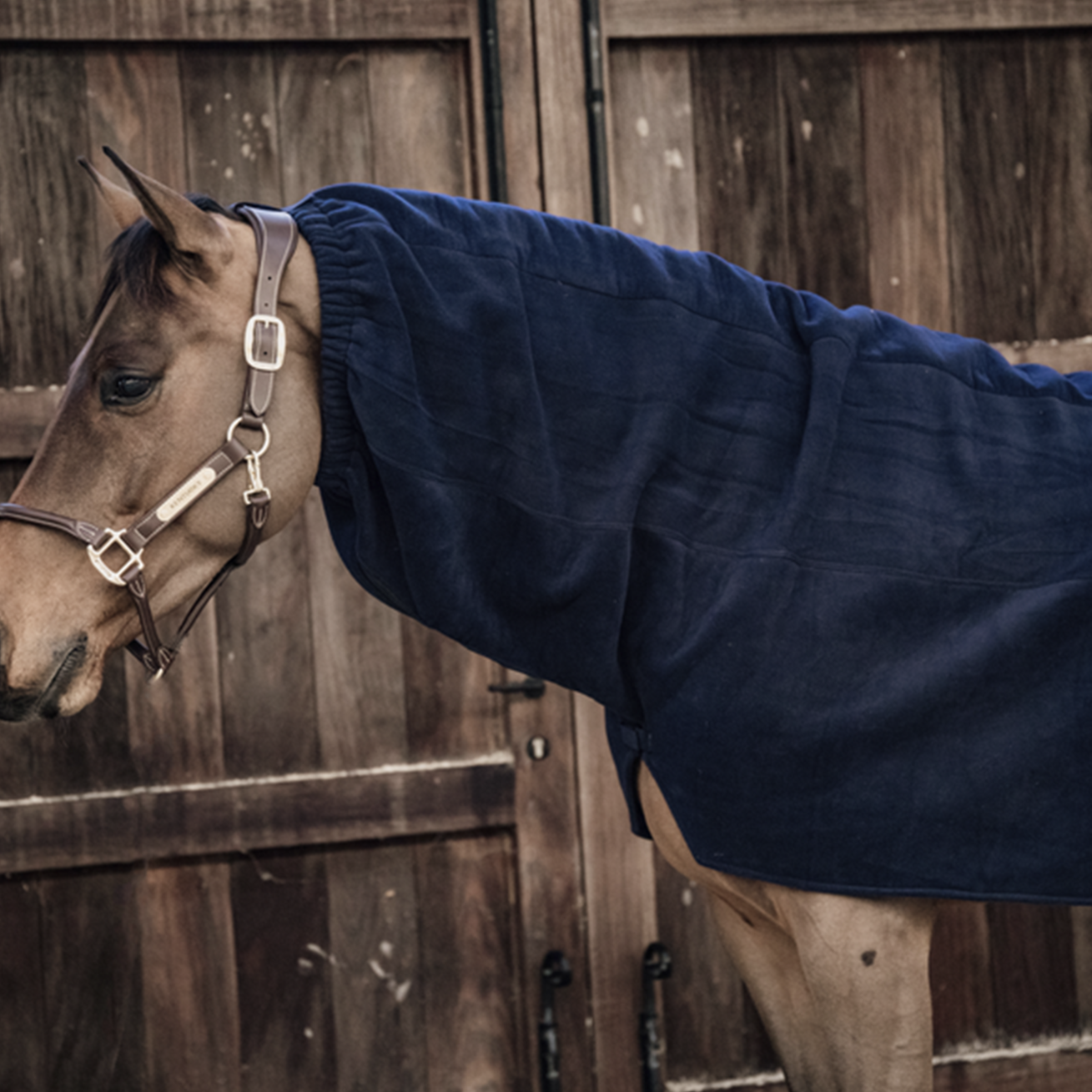 Kentucky Horsewear Heavy Fleece Horse Scarf, Navy