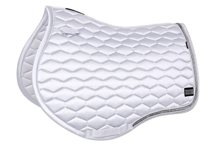 Fair Play Jump Saddle Pad HEXAGON ARROW White FULL