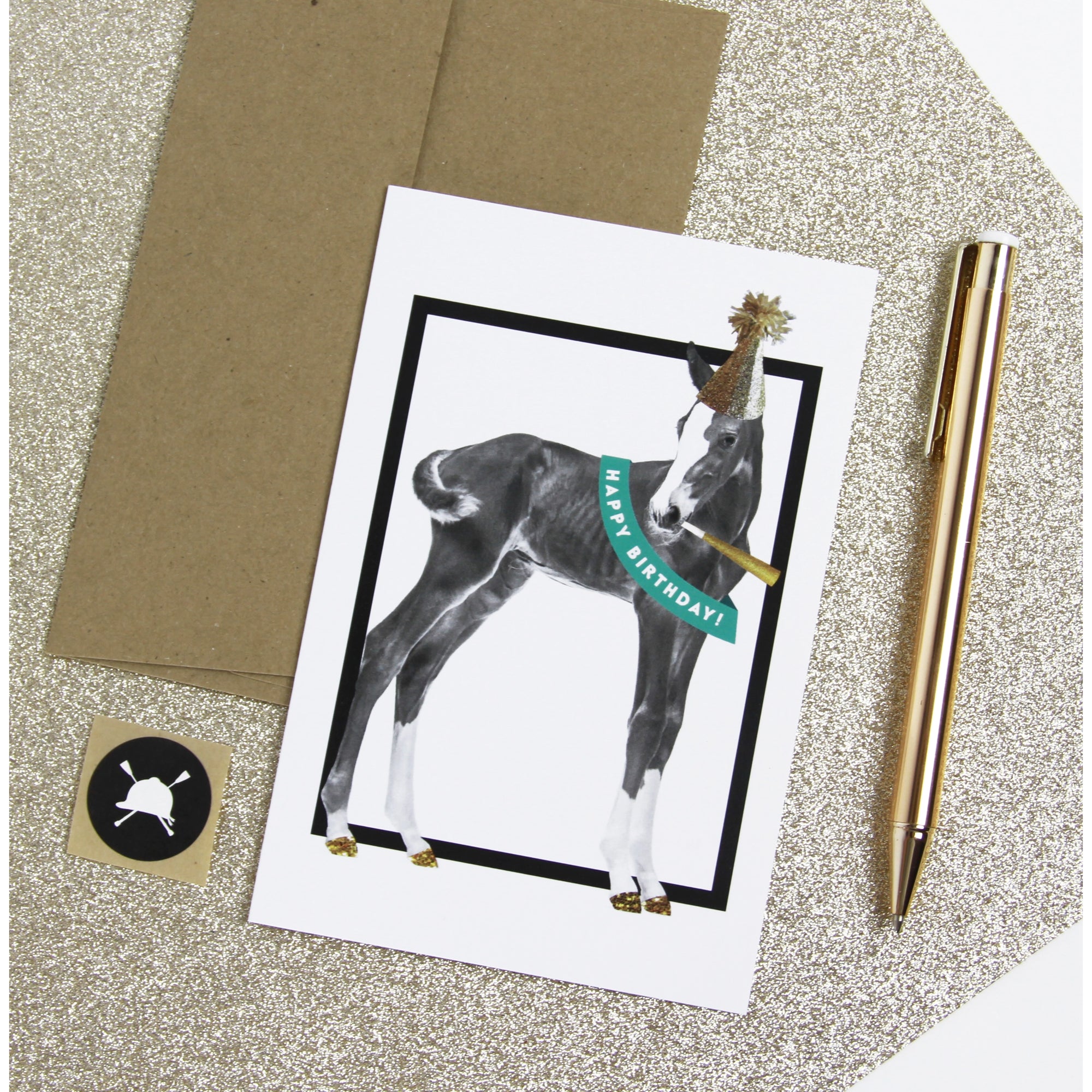 Hunt Seat Paper Co. Happy Birthday Equestrian Horse Greeting Card