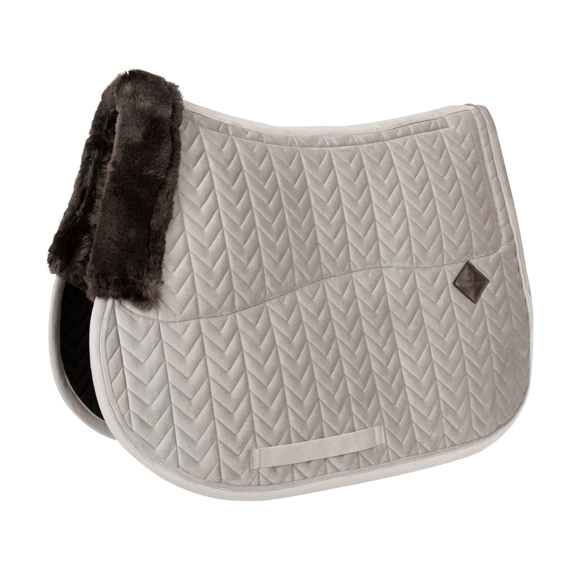Kentucky Horsewear Skin Friendly Saddle Pad Velvet Jumping, Beige