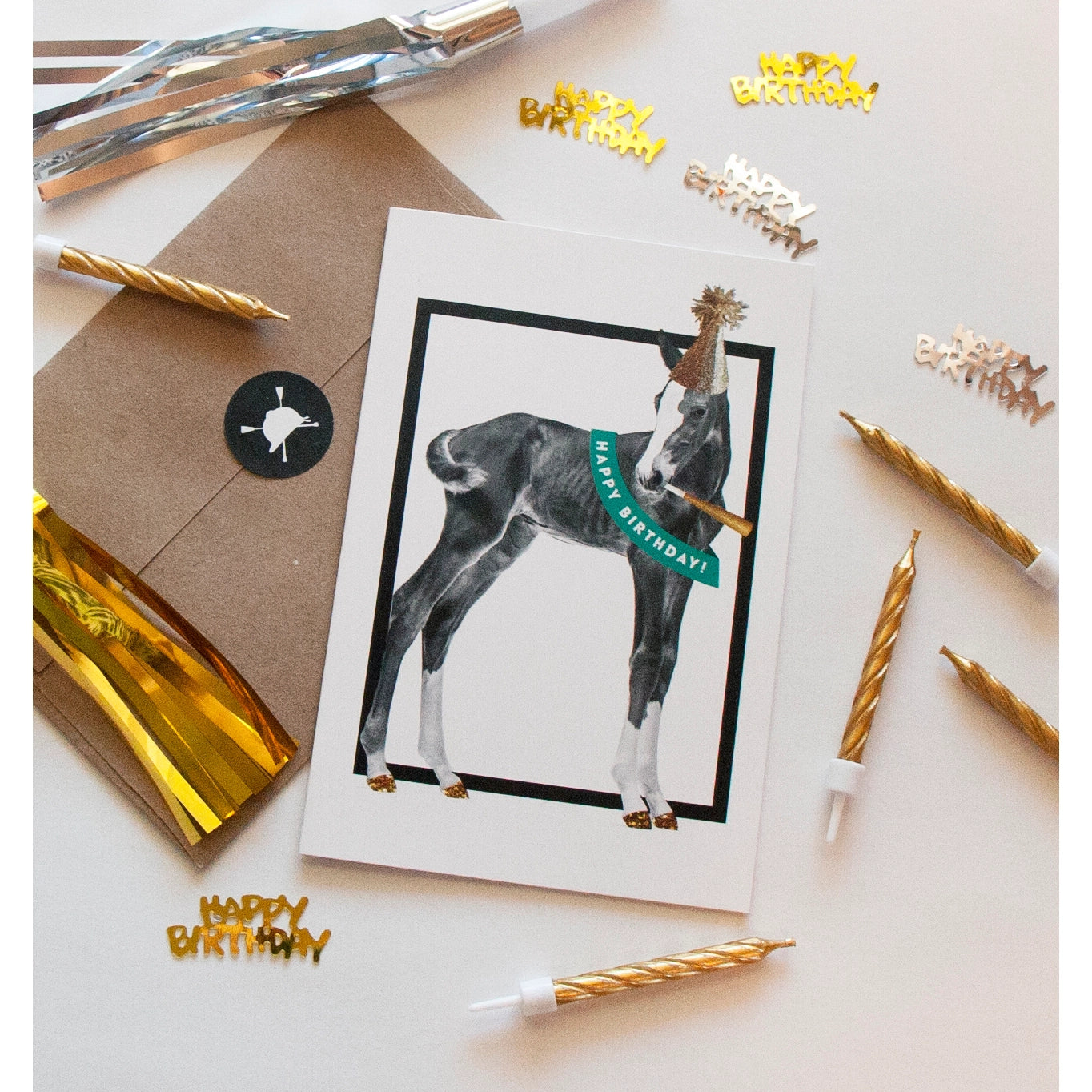 Hunt Seat Paper Co. Happy Birthday Equestrian Horse Greeting Card