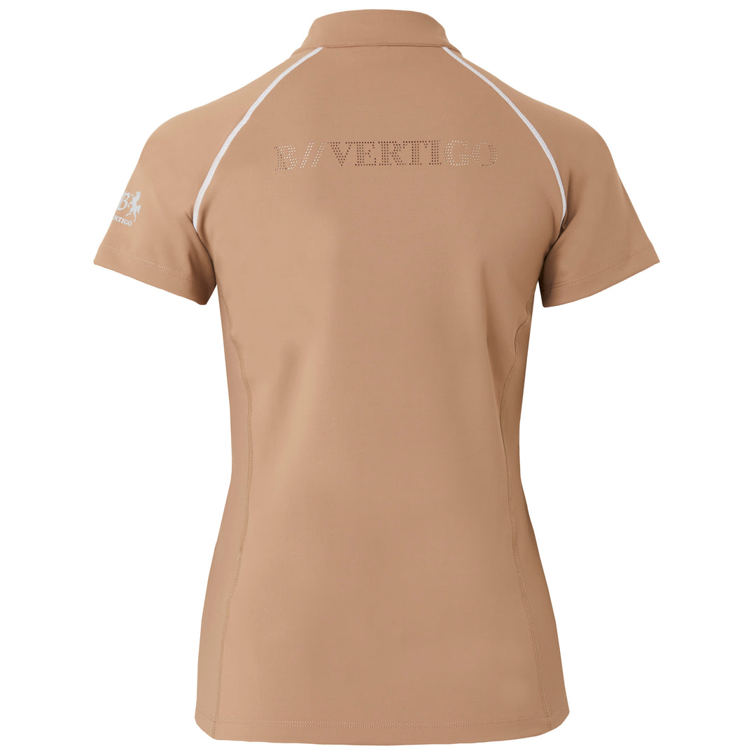 B Vertigo Adara Cool Tech Training Shirt, Tiger's Eye Brown