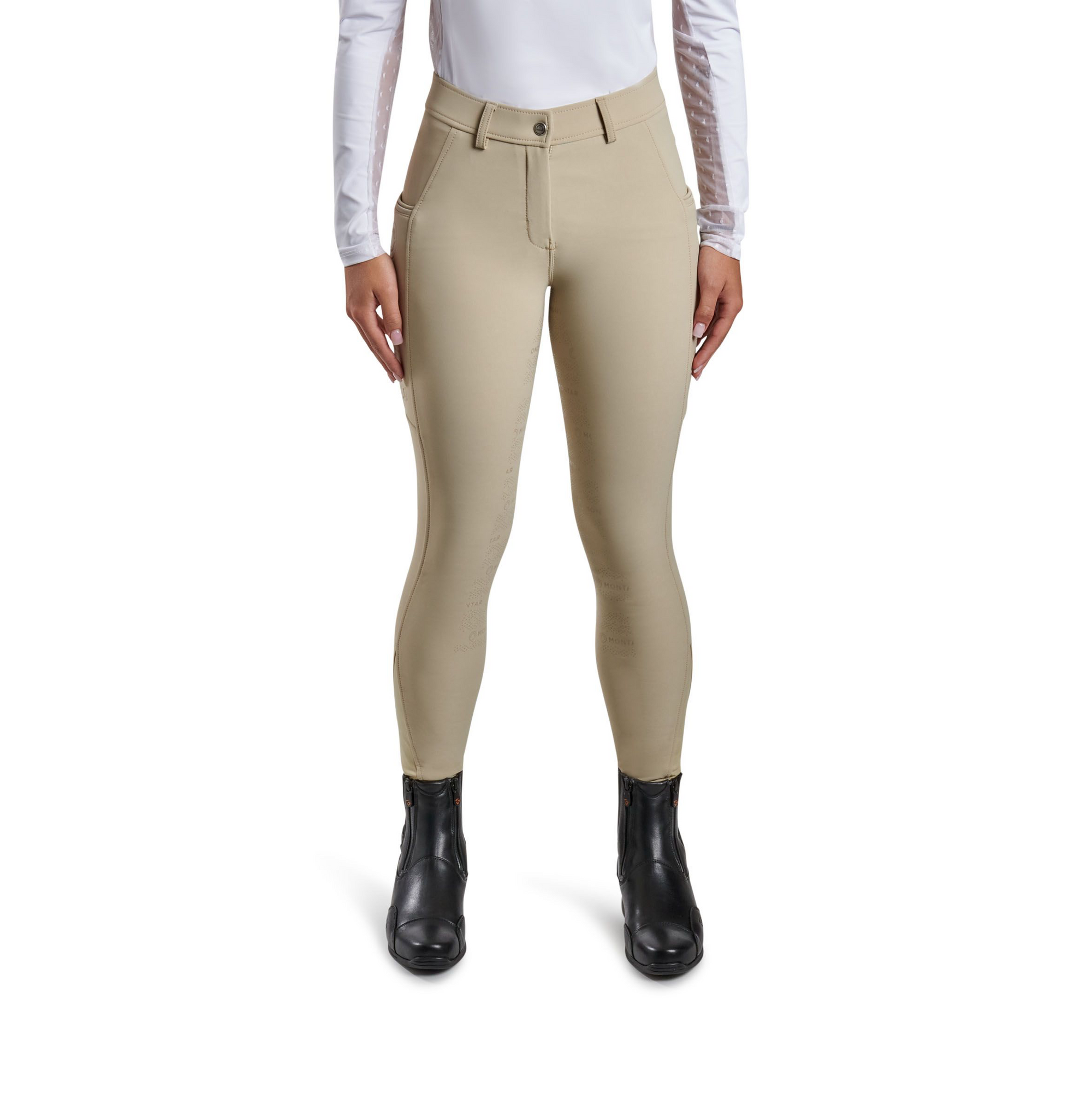 Montar Angela Yati Normal Waist Breeches - Full Grip, Beige