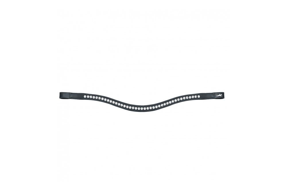 Schockemohle Browband Crystal Select, Black/Silver