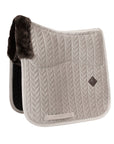 Kentucky Horsewear Skin Friendly Saddle Pad Velvet Dressage, Beige