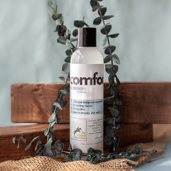 The Infused Equestrian comfort. A Liniment for Your Horse