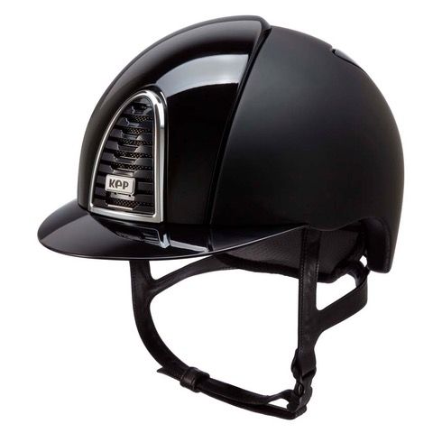 KEP Italia Cromo 2.0 Textile/Polish Helmet, Black