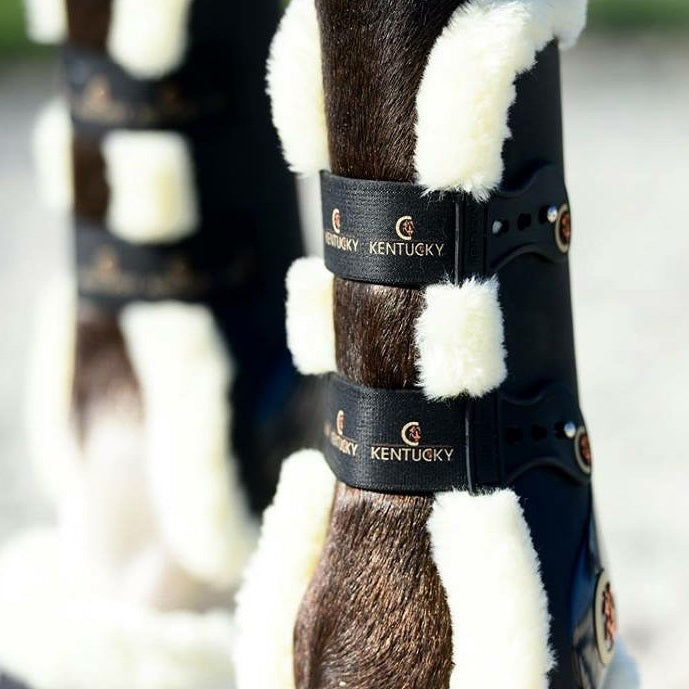 Kentucky Horsewear Sheepskin Tendon Boots Elastic