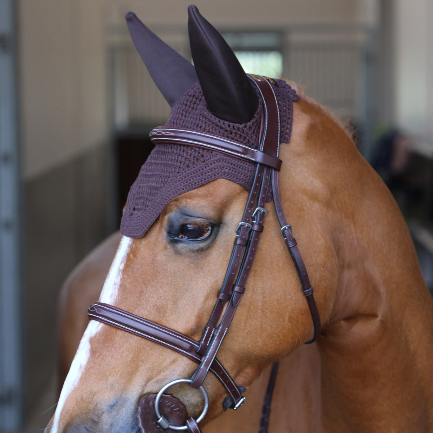 Kentucky Horsewear Fly Veil Wellington Soundless, Brown