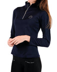 Montar Everly Mon-Tech Long Sleeve Training Shirt, Navy